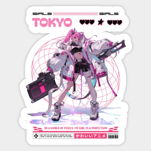 Anime Energy: Bold, Vibrant, and Full of Style Sticker
